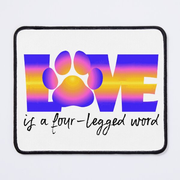 Item preview, Love is a Four-Legged Word Ocean Sunset Ombre designed and sold by HeidiMyersArt.