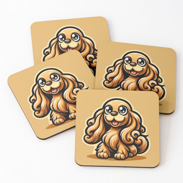 Item preview, Cocker Spaniel esponjoso designed and sold by CharmStudio.