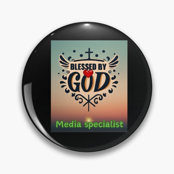 Item preview, BLESSED BY GOD MEDIA SPECIALIST designed and sold by carlos crane.