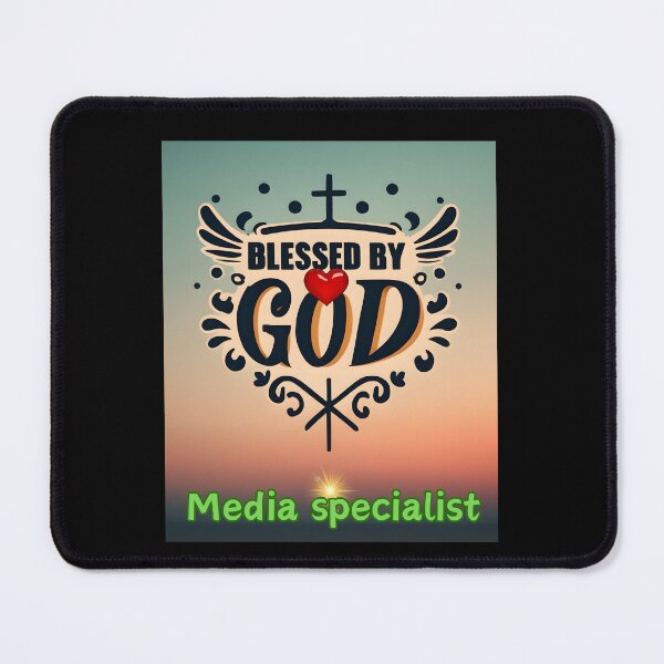 Item preview, BLESSED BY GOD MEDIA SPECIALIST designed and sold by carlos crane.