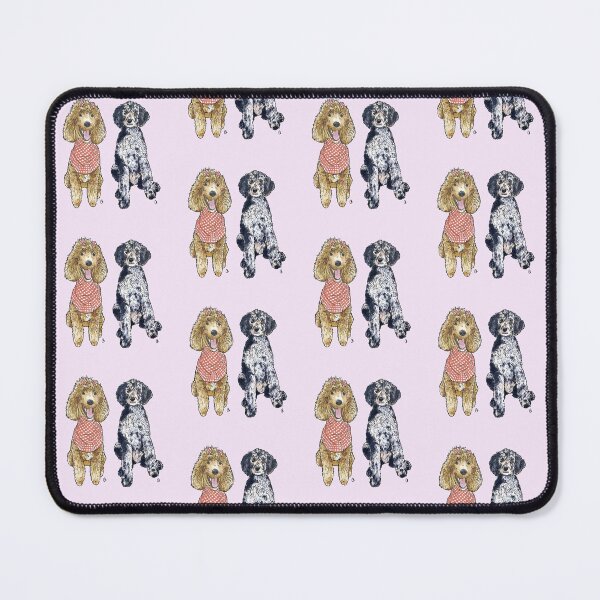 Item preview, Apricot and Merle Standard Poodle Duo designed and sold by rita-andi.