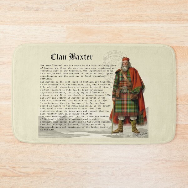 Item preview, Clan Baxter Scottish History  designed and sold by BagTown Clans.