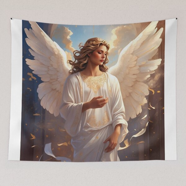 Item preview, Baptism Gifts- Christian Art of Beautiful Angel designed and sold by HeavenArtStudio.