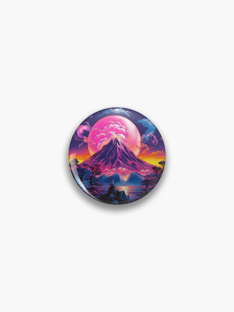 Thumbnail 1 of 3, Pin, Eruption designed and sold by RiffraffDesigns.
