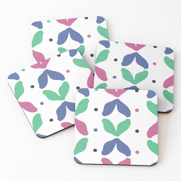 Item preview, 3 leaves in pink, blue & green designed and sold by mkakaire.
