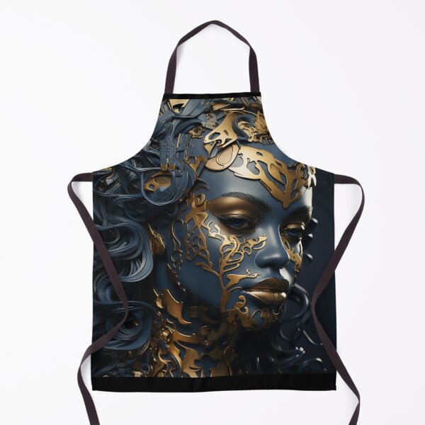 Item preview, Ethereal Elegance - Metallic Muse Art Print designed and sold by SmartDesignByBB.