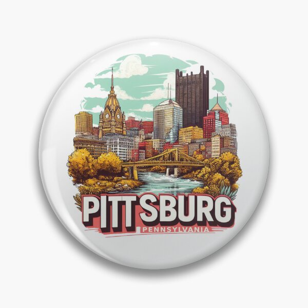 Item preview, Pittsburg Pennsylvania Watercolor Illustration designed and sold by PaintMeWorld.