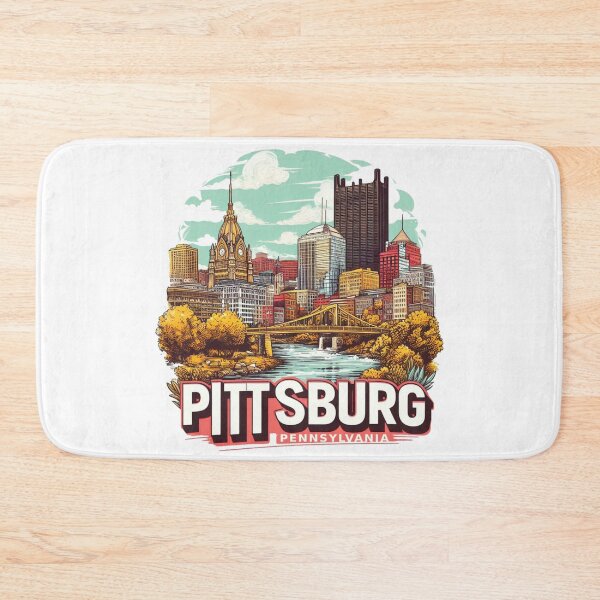 Item preview, Pittsburg Pennsylvania Watercolor Illustration designed and sold by PaintMeWorld.