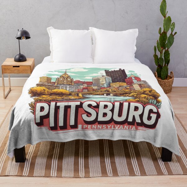 Item preview, Pittsburg Pennsylvania Watercolor Illustration designed and sold by PaintMeWorld.