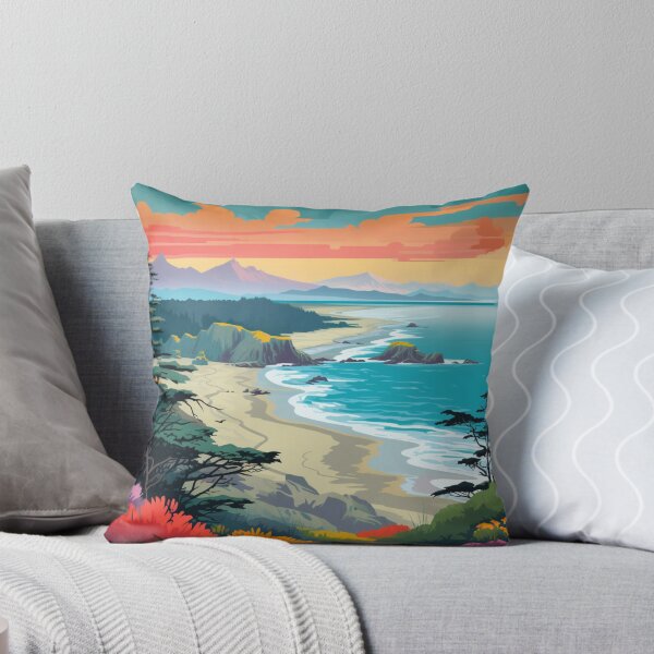 Item preview, A Pop Art Travel Print of the Pacific Rim National Park - British Columbia - Canada designed and sold by StudioRedKoala.