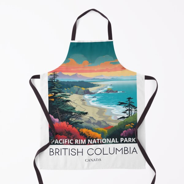 Item preview, A Pop Art Travel Print of the Pacific Rim National Park - British Columbia - Canada designed and sold by StudioRedKoala.