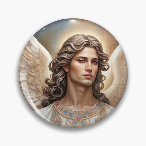 Item preview, Guardian Angels Artwork- Christian Art of Beautiful Angel designed and sold by HeavenArtStudio.