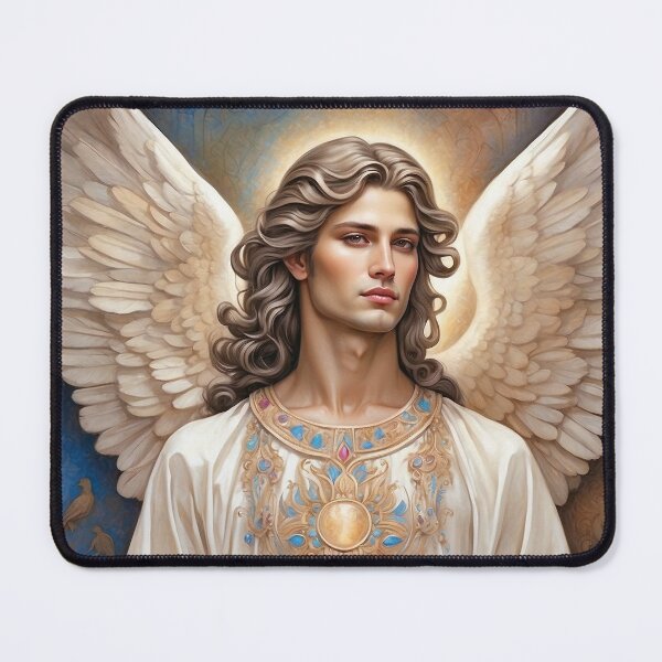 Item preview, Guardian Angels Artwork- Christian Art of Beautiful Angel designed and sold by HeavenArtStudio.