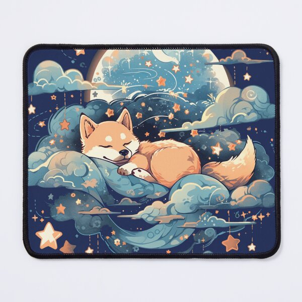 Item preview, Starry Slumber: Sleeping Shiba Inu designed and sold by CleverboyDsgns.