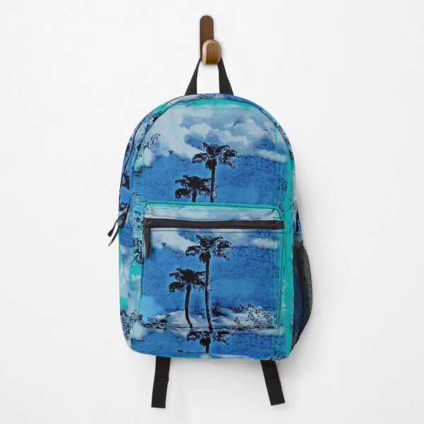 Item preview, Abstrac Blue Tropical View of Palm Trees and clouds by Iritof designed and sold by iritof.