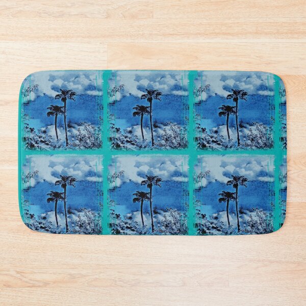 Item preview, Abstrac Blue Tropical View of Palm Trees and clouds by Iritof designed and sold by iritof.