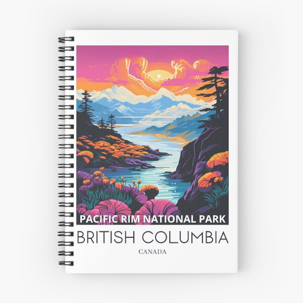 Item preview, A Pop Art Travel Print of the Pacific Rim National Park - British Columbia - Canada designed and sold by StudioRedKoala.