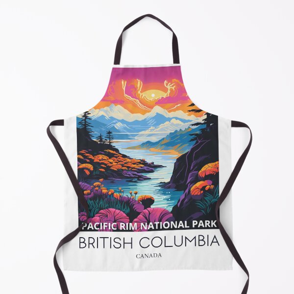 Item preview, A Pop Art Travel Print of the Pacific Rim National Park - British Columbia - Canada designed and sold by StudioRedKoala.
