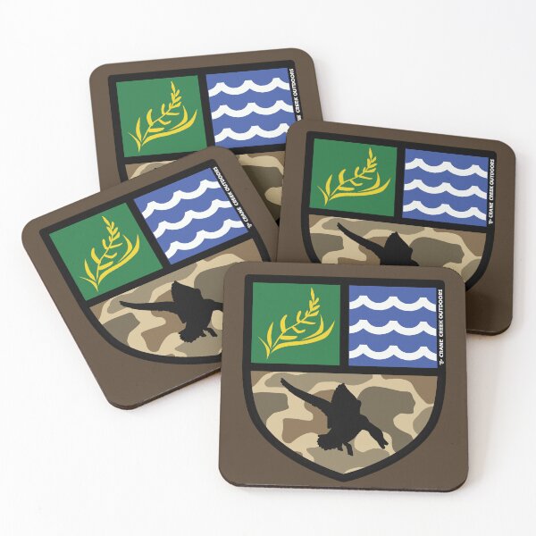 Item preview, Waterfowler Crest, Camo, Water and Food designed and sold by CraneCreek.