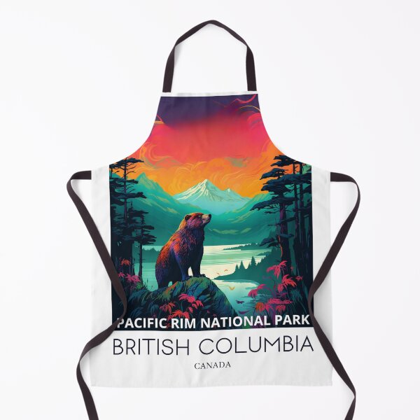 Item preview, A Pop Art Travel Print of the Pacific Rim National Park - British Columbia - Canada designed and sold by StudioRedKoala.
