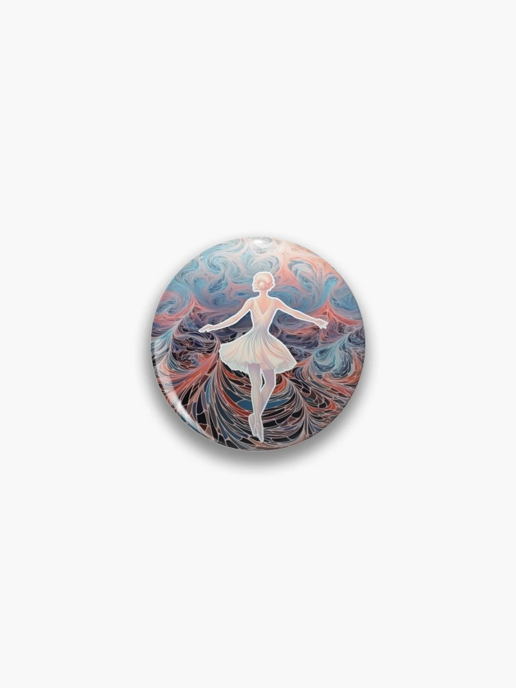 Imagen 1 de 3, Chapa con la obra Dancing Alone, diseñada y vendida por RiffraffDesigns.