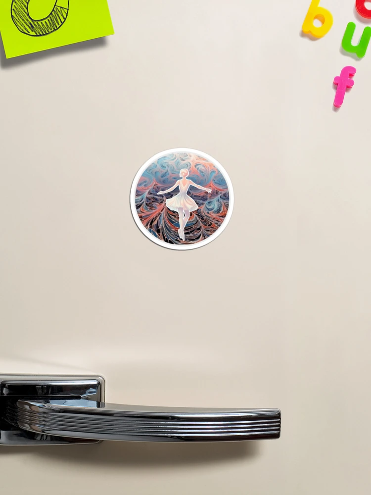 Imagen 1 de 3, Imán con la obra Dancing Alone, diseñada y vendida por RiffraffDesigns.