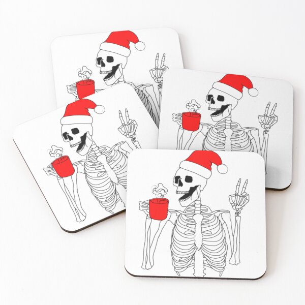 Item preview, Funny christmas skeleton santa skeleton  designed and sold by vyascreations.