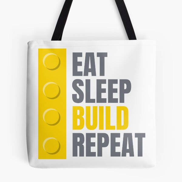 Item preview, Eat Sleep Build Repetir camiseta Gamer designed and sold by CharmPalette.