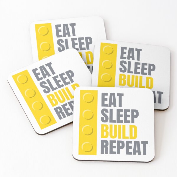 Aperçu de l'œuvre Manger dormir construire répéter T-shirt Gamer créée et vendue par CharmPalette.