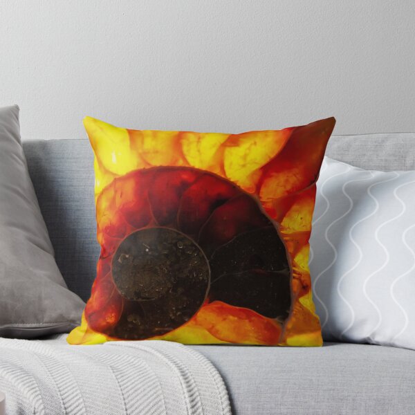 Item preview, Polished section of an Ammonite with background illumination designed and sold by Zosimus.