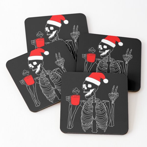 Item preview, Funny christmas skeleton santa skeleton  designed and sold by vyascreations.