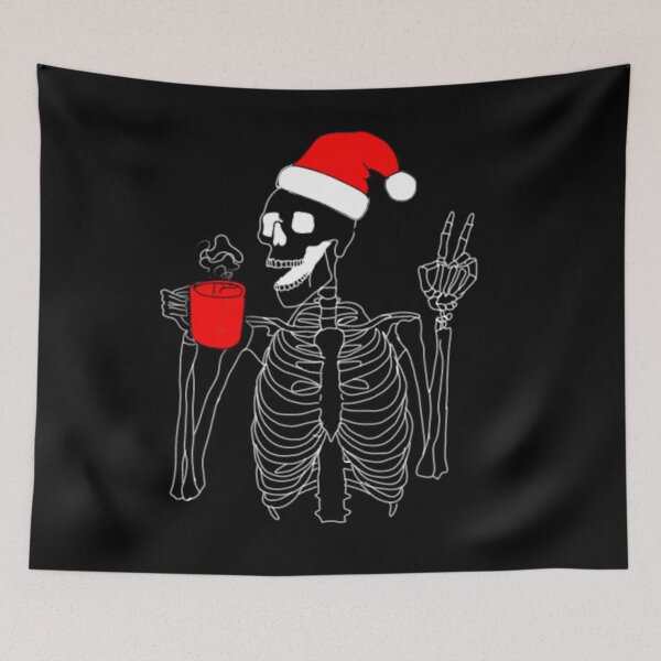 Item preview, Funny christmas skeleton santa skeleton  designed and sold by vyascreations.