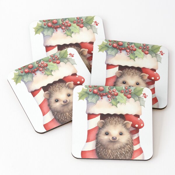 Item preview, Holly Hedgehog Christmas designed and sold by cute-animals99.