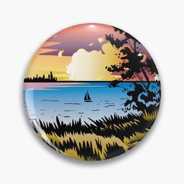 Item preview, Dynamic Skyline Indiana Dunes Poster designed and sold by indianadunes.