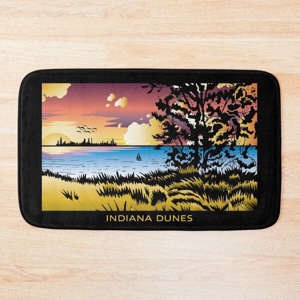 Item preview, Dynamic Skyline Indiana Dunes Poster designed and sold by indianadunes.