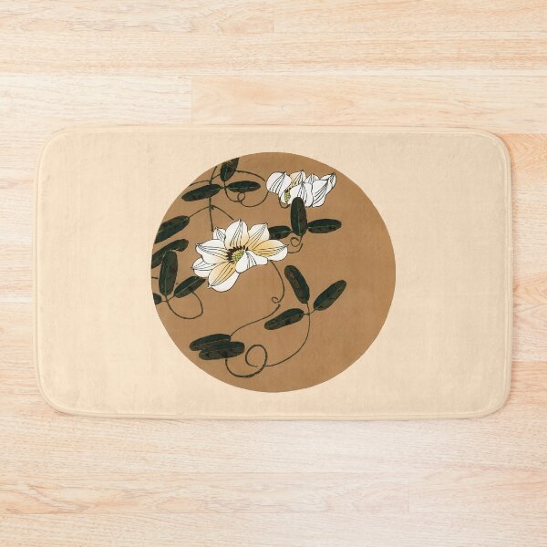 Item preview, White Jasmine in Circle Cutout, from Ito Jakuchu's Seasonal Flowers Album designed and sold by EmeraldeaArt.