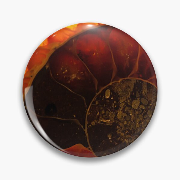 Item preview, Polished section of an Ammonite with background illumination designed and sold by Zosimus.
