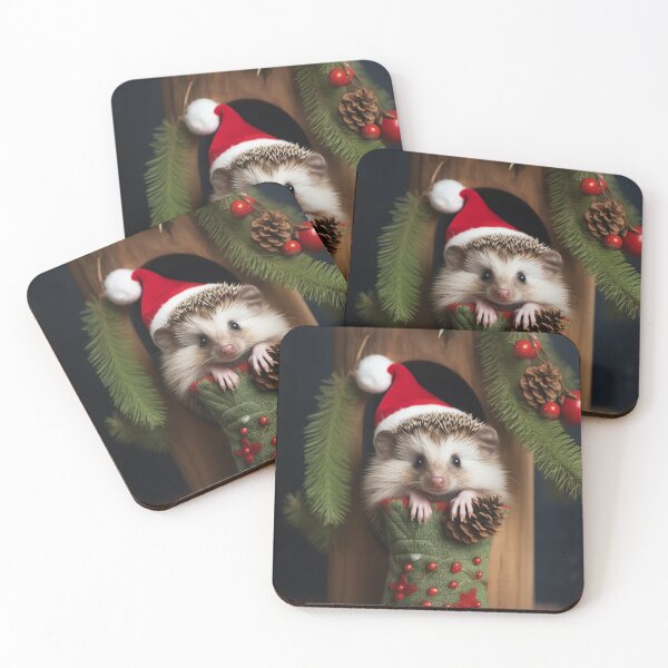 Item preview, Holly Hedgehog Holiday designed and sold by cute-animals99.
