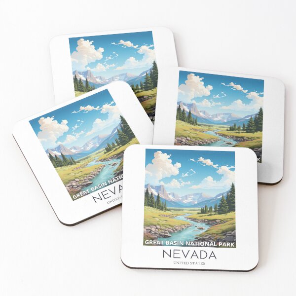 Item preview, A Pop Art Travel Print of the Great Basin National Park - Nevada - US designed and sold by StudioRedKoala.