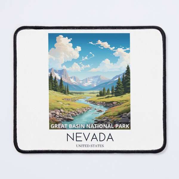 Item preview, A Pop Art Travel Print of the Great Basin National Park - Nevada - US designed and sold by StudioRedKoala.