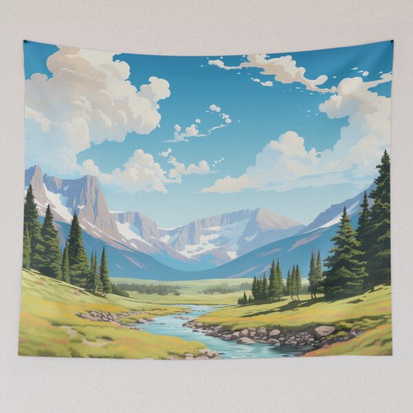 Item preview, A Pop Art Travel Print of the Great Basin National Park - Nevada - US designed and sold by StudioRedKoala.
