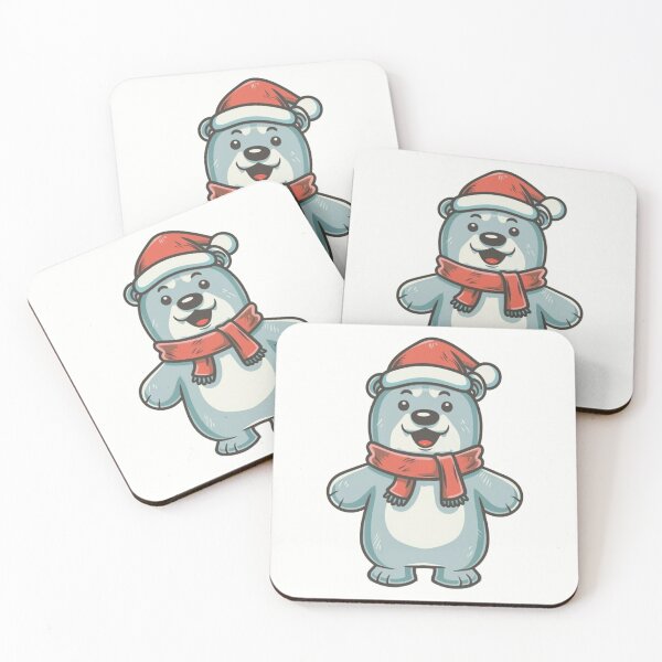 Item preview, Cartoon Christmas Polar Bear designed and sold by CraftedRealm.