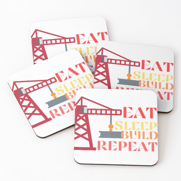 Item preview, EATSLEEP BUILD REPEAT designed and sold by MH Designer.