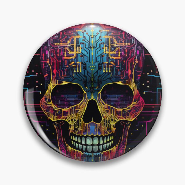 Item preview, Cyber Skull 3 designed and sold by EmeraldDaydream.