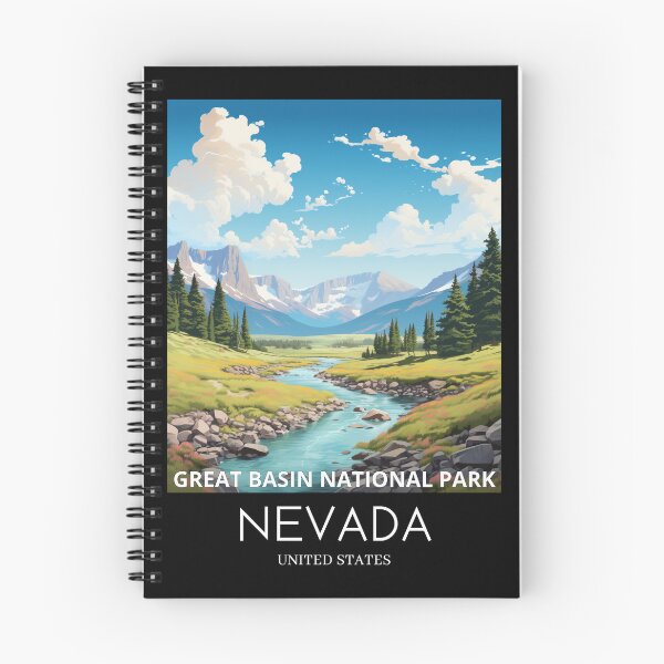 Item preview, A Pop Art Travel Print of the Great Basin National Park - Nevada - US designed and sold by StudioRedKoala.