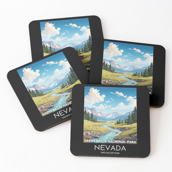Item preview, A Pop Art Travel Print of the Great Basin National Park - Nevada - US designed and sold by StudioRedKoala.