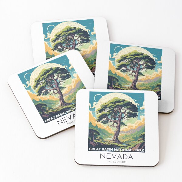 Item preview, A Pop Art Travel Print of the Great Basin National Park - Nevada - US designed and sold by StudioRedKoala.