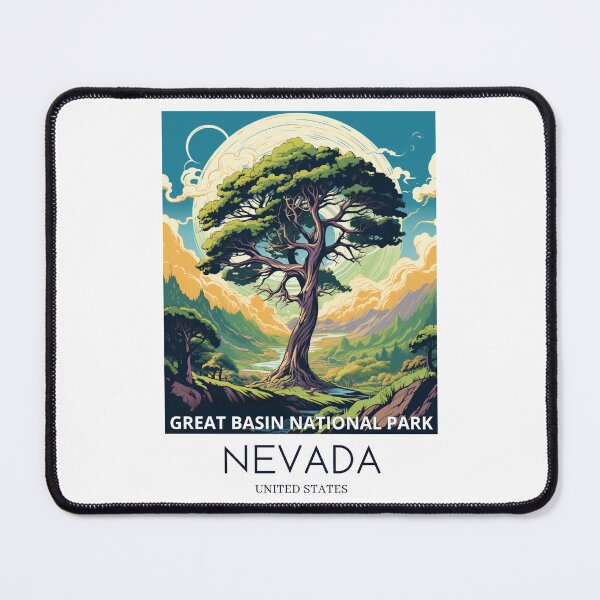Item preview, A Pop Art Travel Print of the Great Basin National Park - Nevada - US designed and sold by StudioRedKoala.