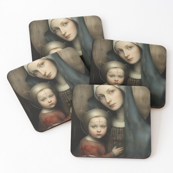 Item preview, "Divine Bond" Iconic Motherhood Card and Puzzle designed and sold by Aleksandra Dovzhik.