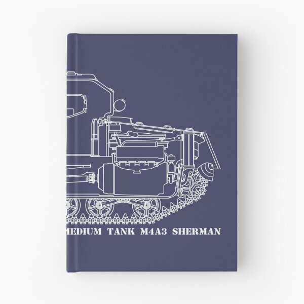 Item preview, M4 A3 Sherman Tank Cross Section Blueprint Diagram designed and sold by MilitaryMart.